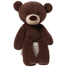 Conception OEM personnalisée kawaii juguetes en peluche noir ours en peluche géant